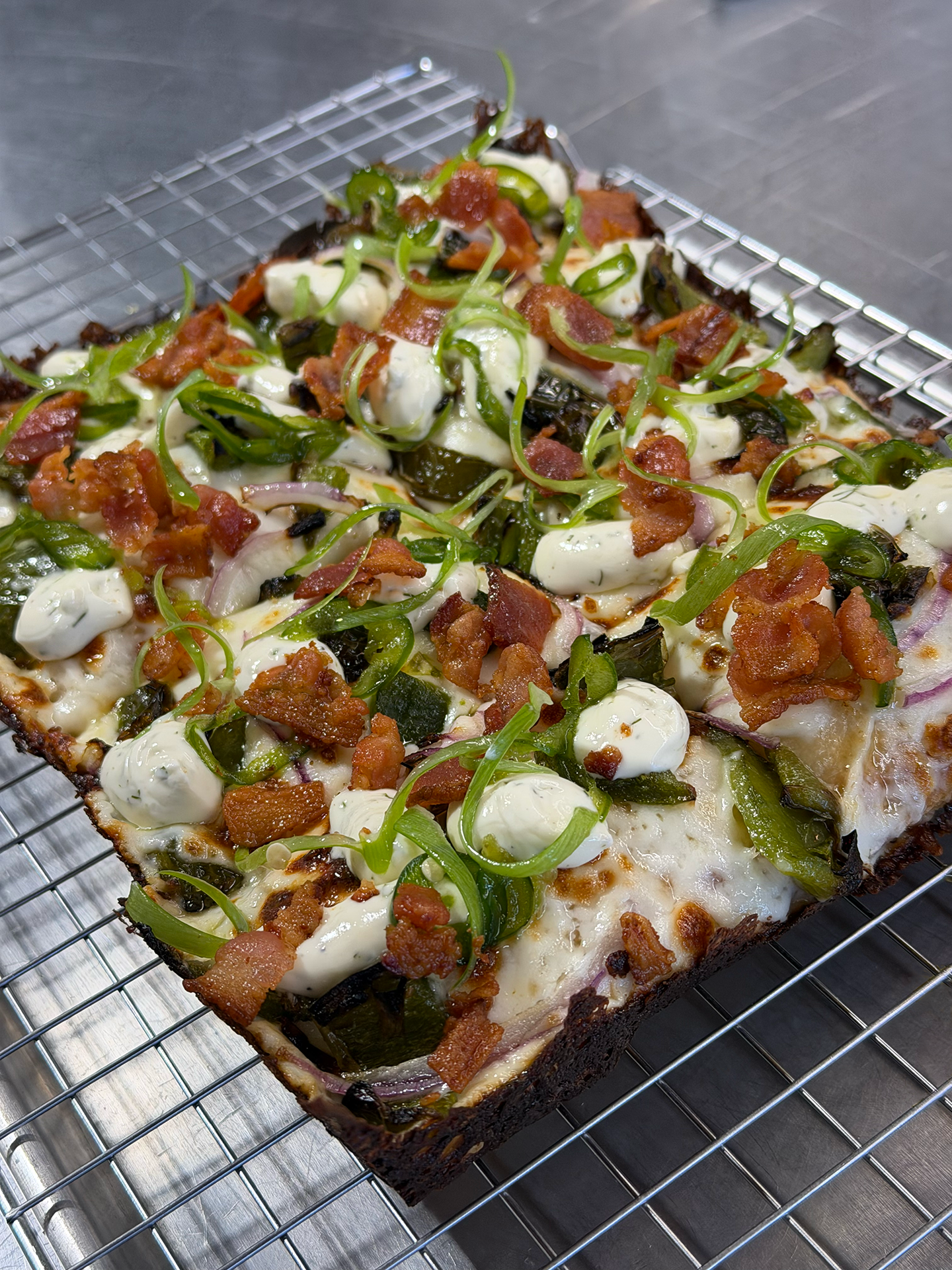 Jalapeño Popper pizza